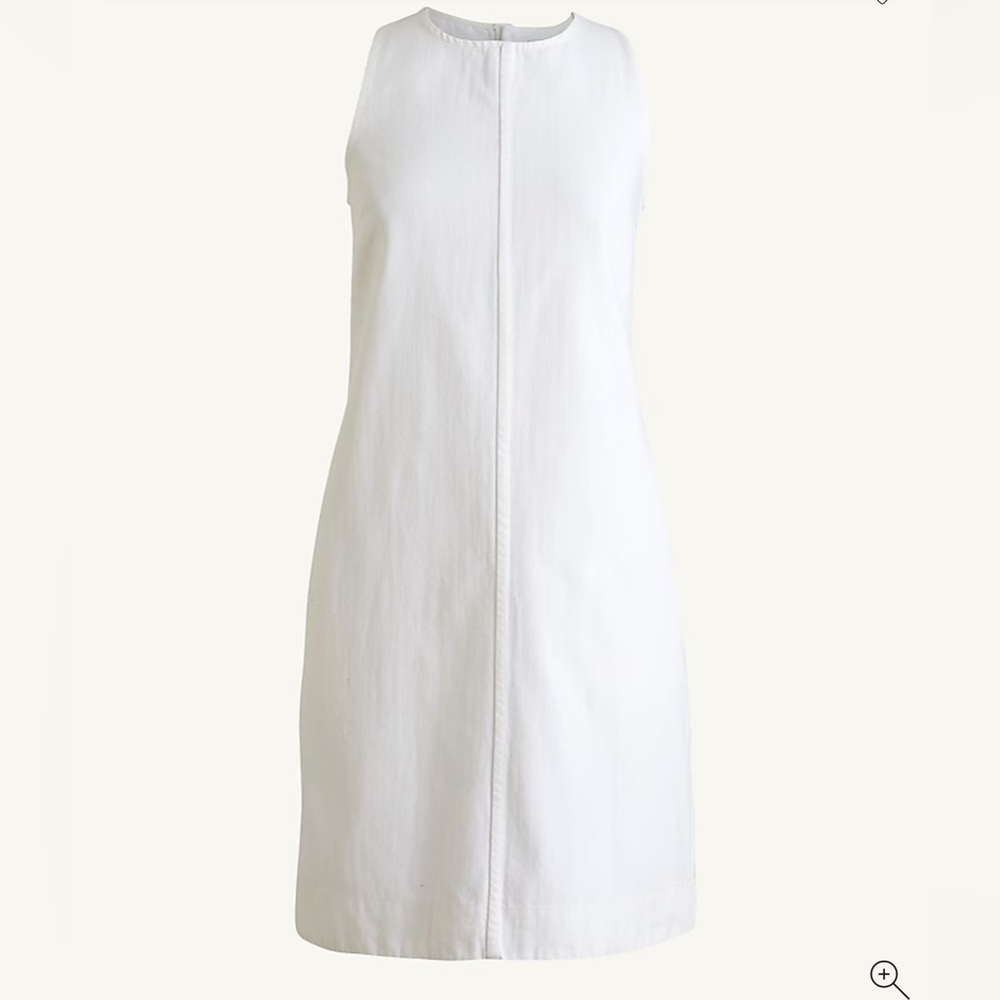 J. Crew Classic White Mini Shift Dress